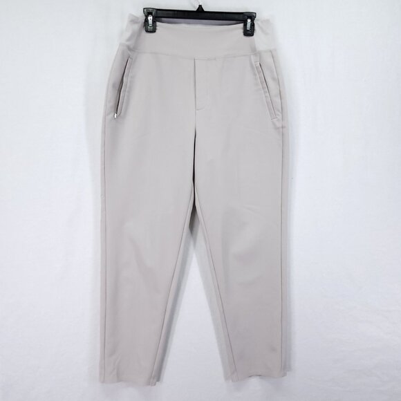 Athleta Trekkie North High Rise Jogger Size 10 Hiking Pants Gray Zip Pockets - Picture 1 of 13